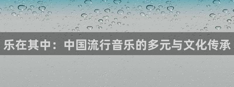 必发集团网站app：乐在其中：中国流行音乐的多元与文化传承