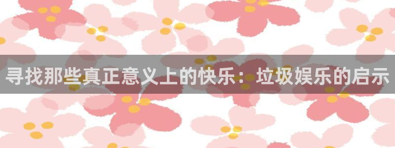 必发集团网站网址：寻找那些真正意义上的快乐：垃圾娱乐的启示