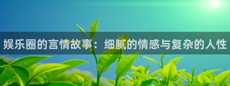 7790必发集团app：娱乐圈的言情故事：细腻的情感与复杂的人性