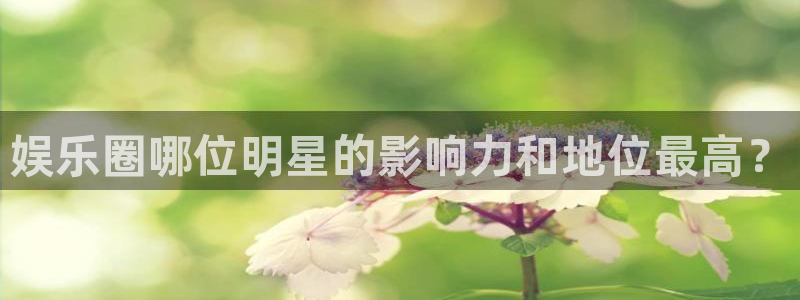 7790必发集团(中国)：娱乐圈哪位明星的影响力和地位最高？