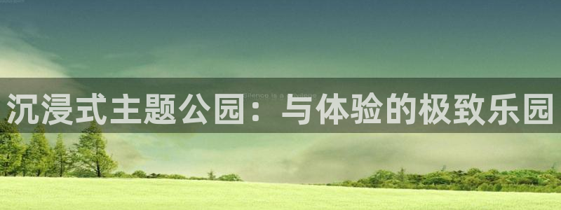 7790必发集团登录入口：沉浸式主题公园：与体验的极致乐园